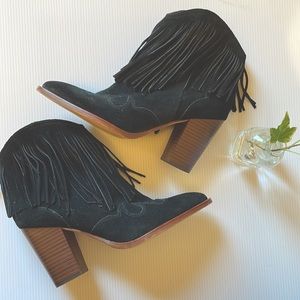 Sam Edelman fringe booties